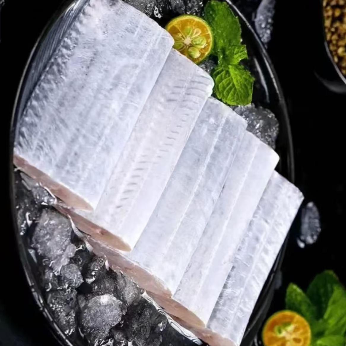 林蓝螺精选正宗小眼油带鱼掐头去尾全中段无冰无水净重 400g/包