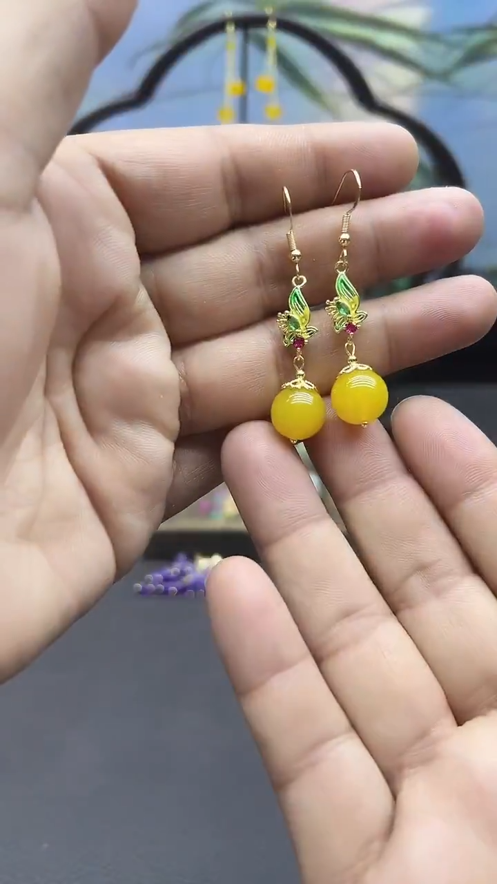 未镶嵌耳饰玛瑙/玉髓032