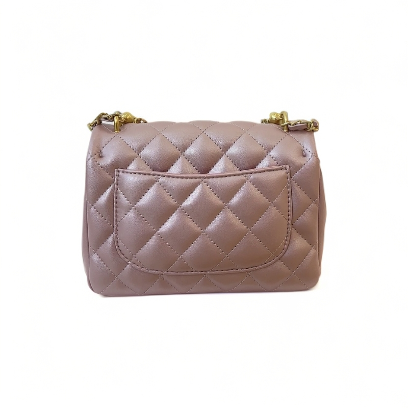 Laugh Queen手工打造真皮新款包 小方 10700粉色 17cm