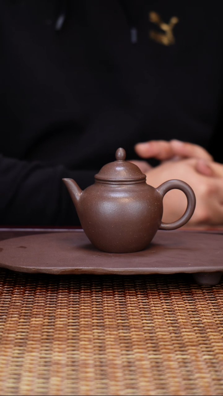 茶壶紫砂汀禾紫砂紫泥《秋水》130cc