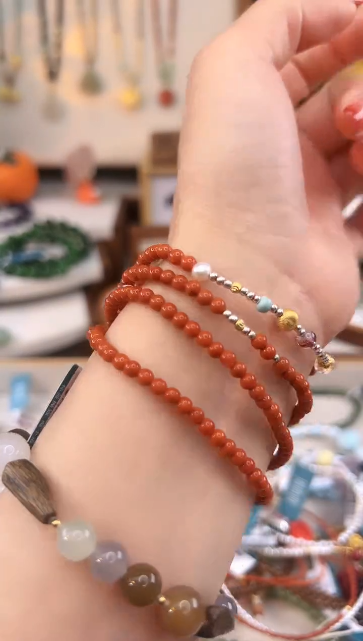 【闪购商品】南红玛瑙手链未镶嵌@@A921C015713