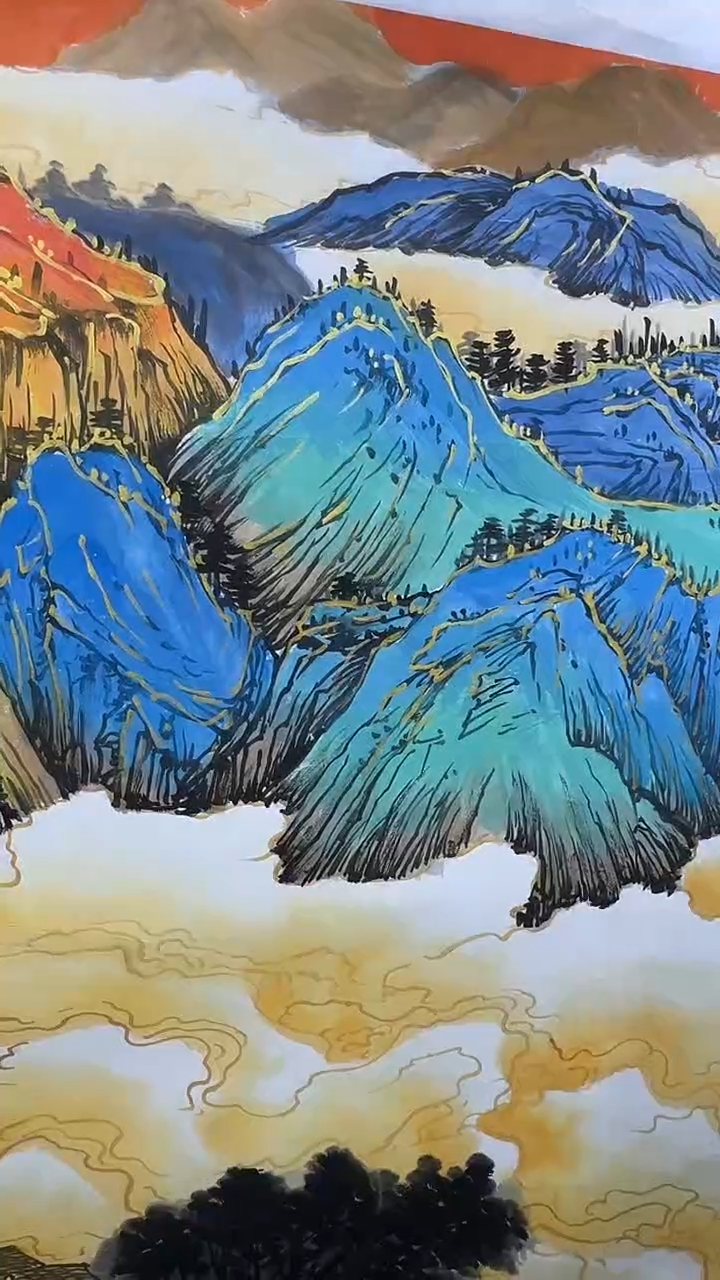 国画陈京广手绘绘画作品2-22