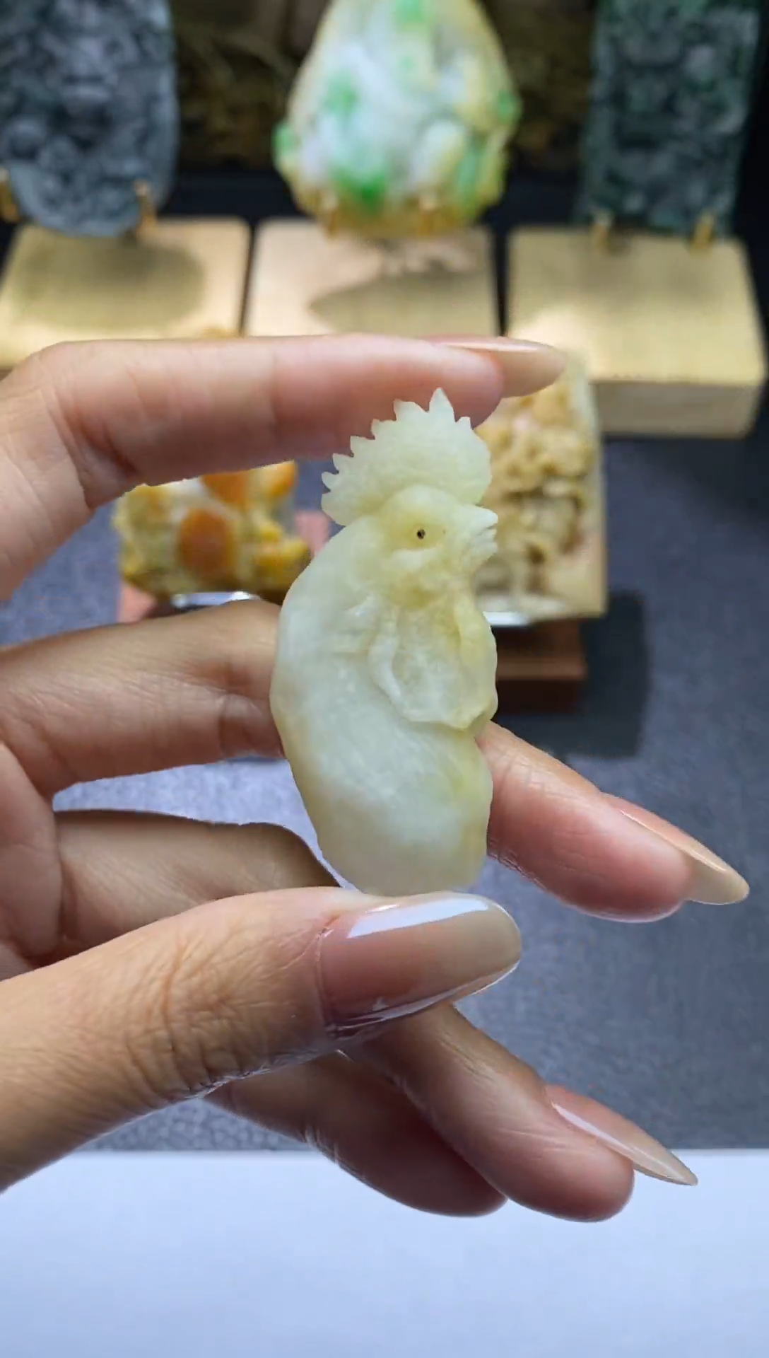 【闪购商品】定制翡翠未镶嵌鸡头