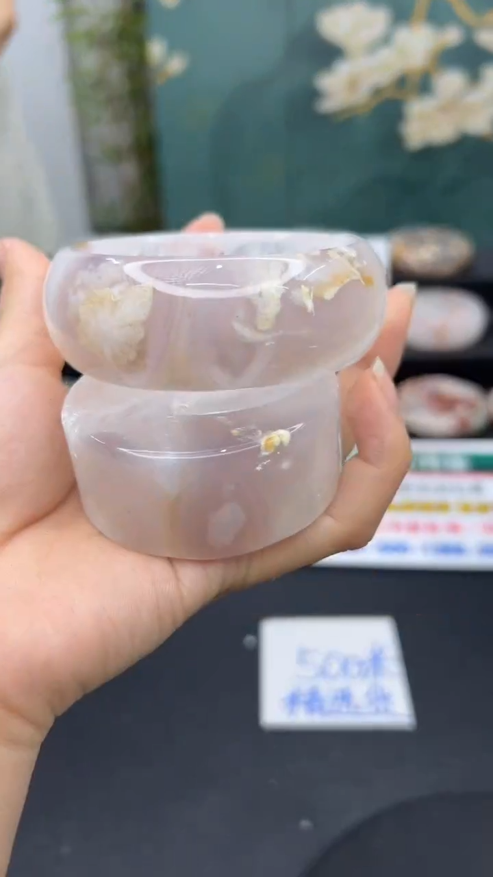 【闪购商品】石英质玉手镯未镶嵌A38(65圈赠送镯心)