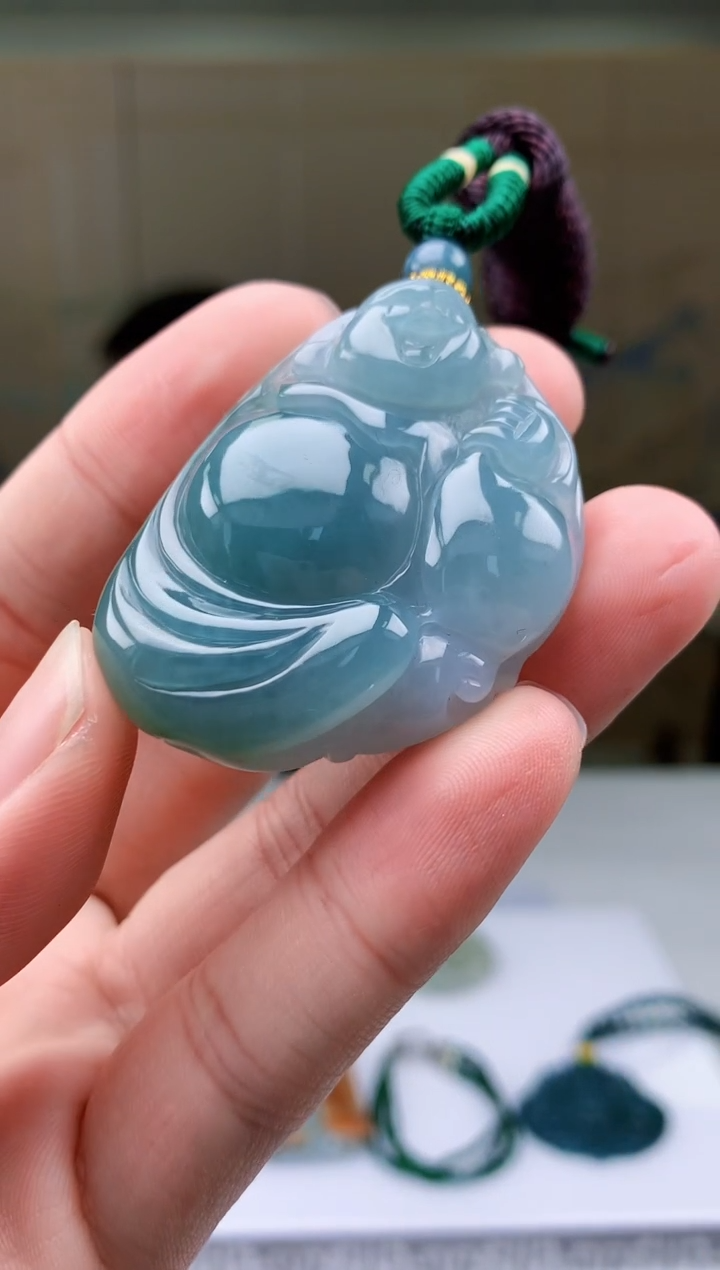 【闪购商品】定制翡翠未镶嵌5152bb-毛货挂件53