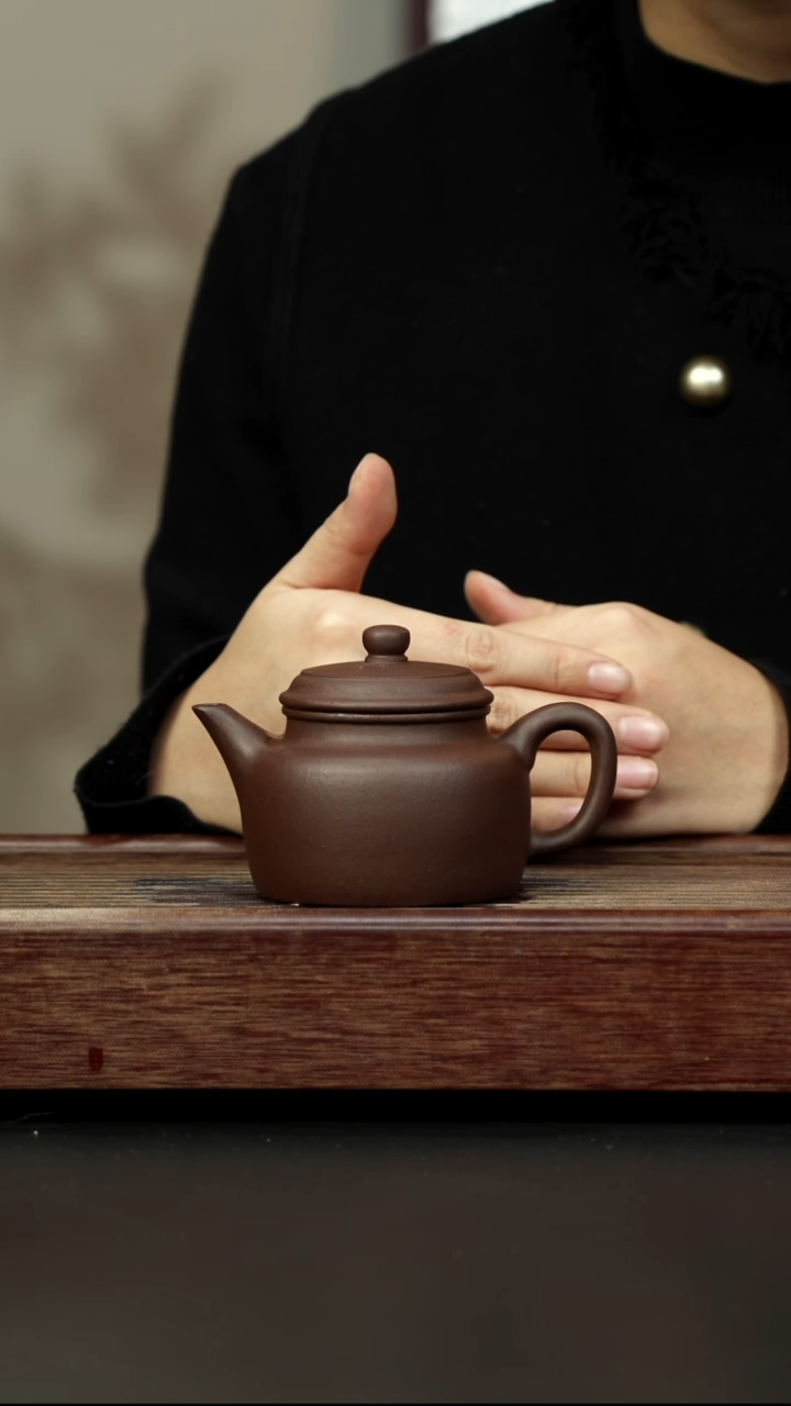 茶壶紫砂老紫泥 剑流德钟