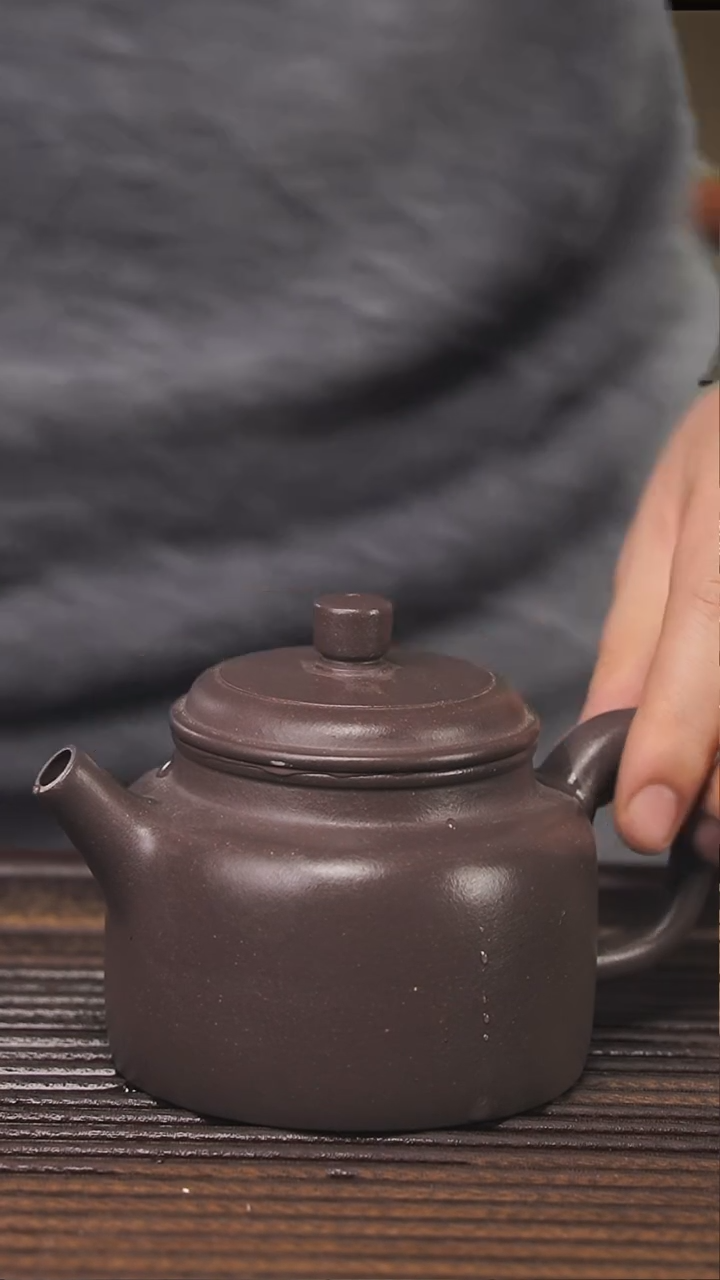 【闪购商品】紫砂茶壶240cc天青顾氏手工紫砂