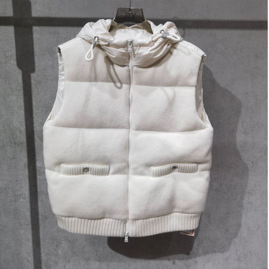 RY | 极简款拼接白鸭绒马甲