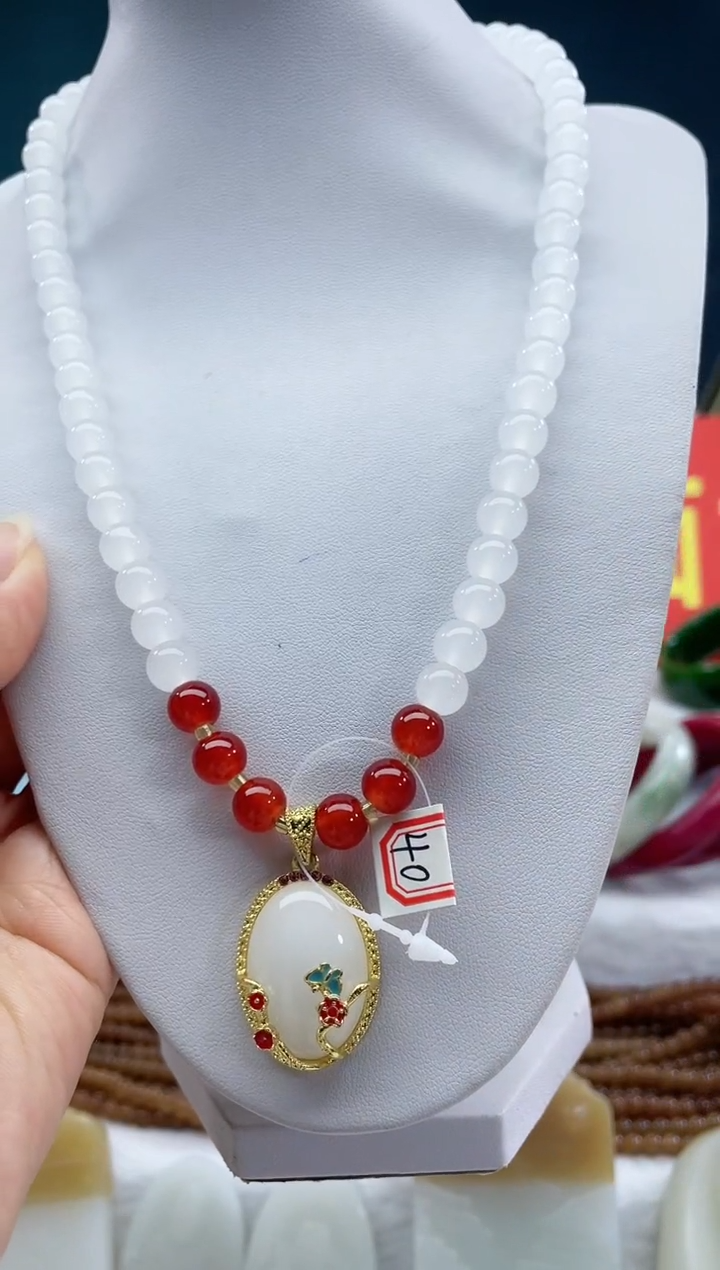 【闪购商品】和田玉（糖玉）颈饰未镶嵌9
