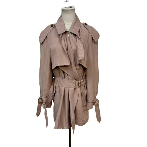 妃鱼/博柏利/桑蚕丝/外套/95新/z零一二四