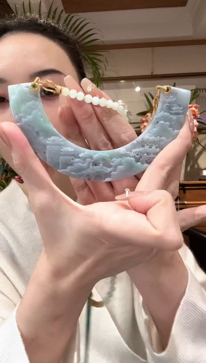 【闪购商品】翡翠颈饰未镶嵌国风