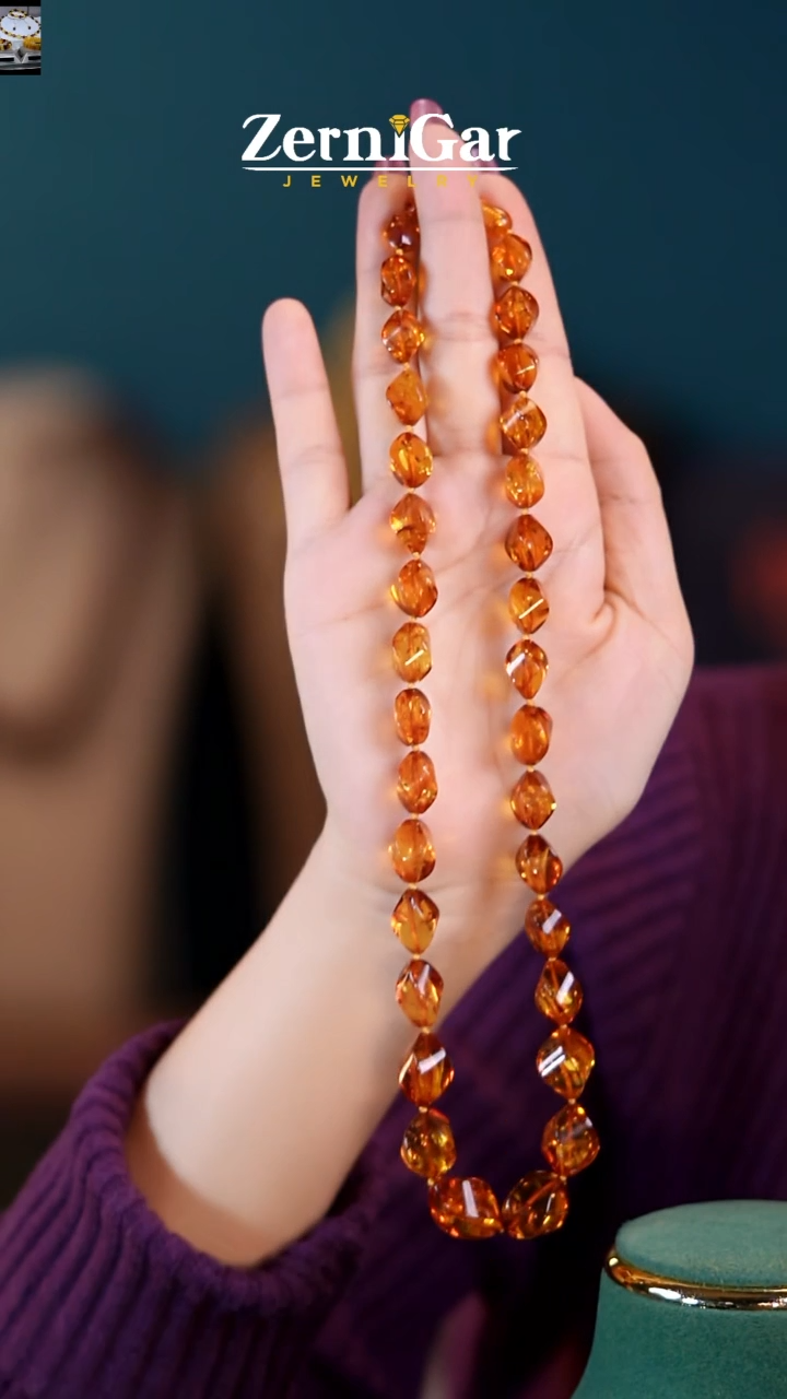 【闪购商品】琥珀颈饰未镶嵌天然琥珀项链