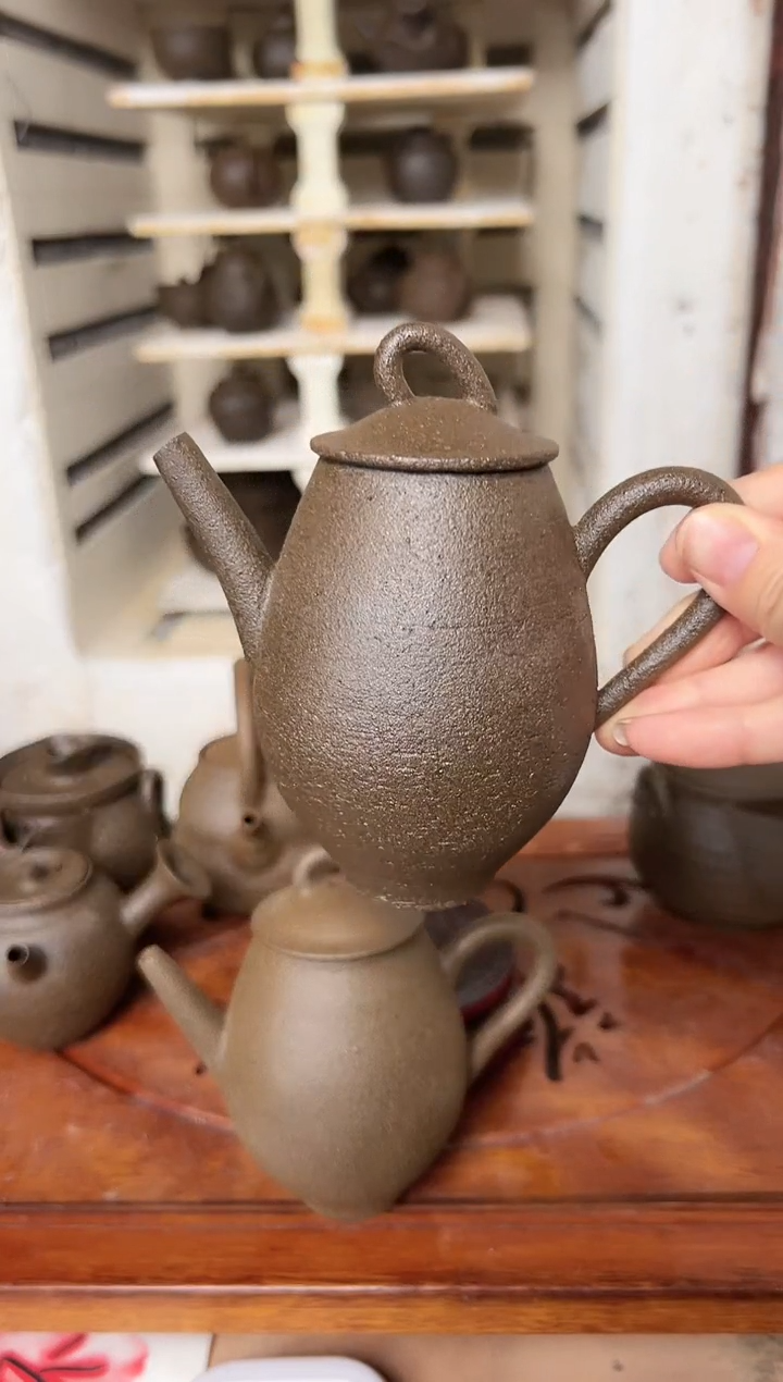 冰碛岩陶制手工壶