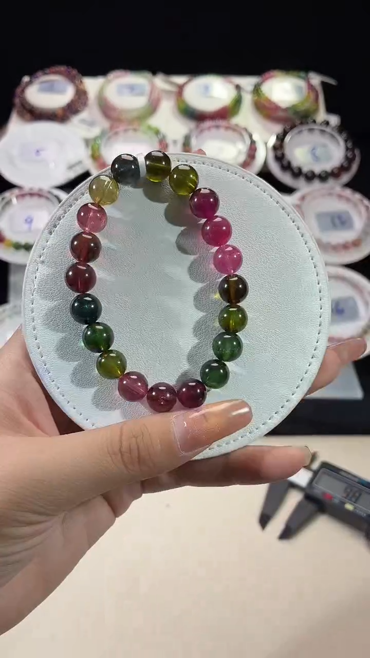 手串未镶嵌碧玺SS帝王彩虹色9D