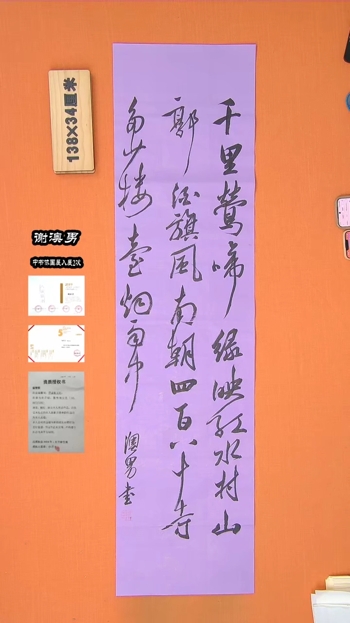 【闪购商品】书法18谢老师书法作品