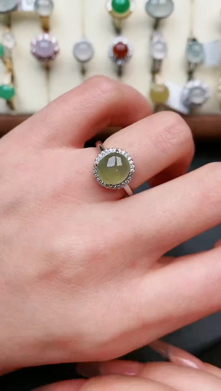 【闪购商品】翡翠戒指银S925镶嵌......