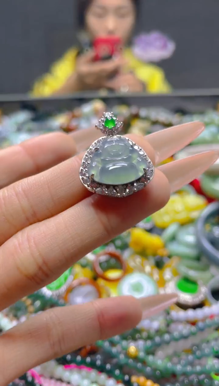 颈饰未镶嵌翡翠/Y/翡翠A货，一件也是批发价