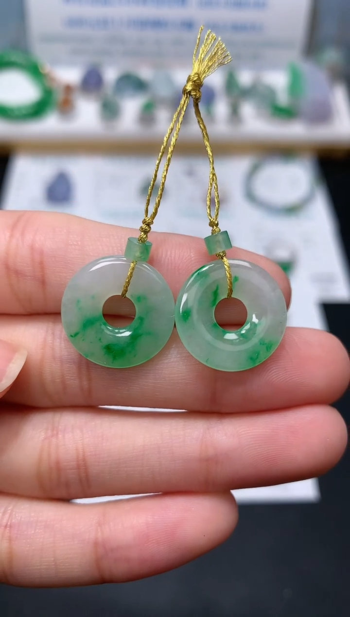 翡翠18K金镶嵌颈饰模式推广期24小时鉴赏期