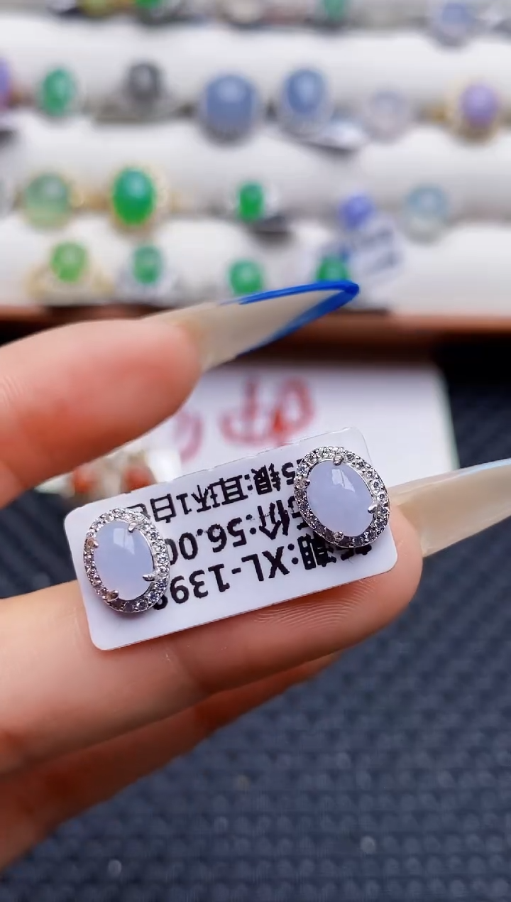 银S925镶嵌戒指翡翠5736
