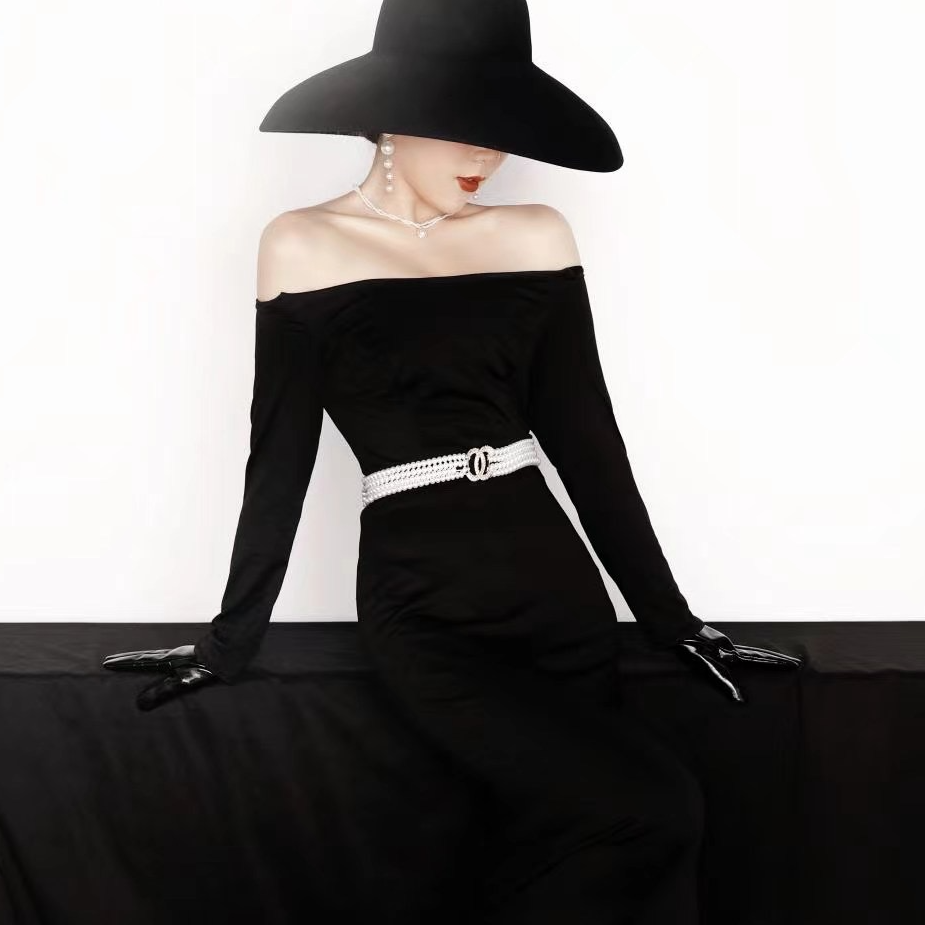 HIRMRIS手工真皮包21-551131-黑 金球菱格眼睛香