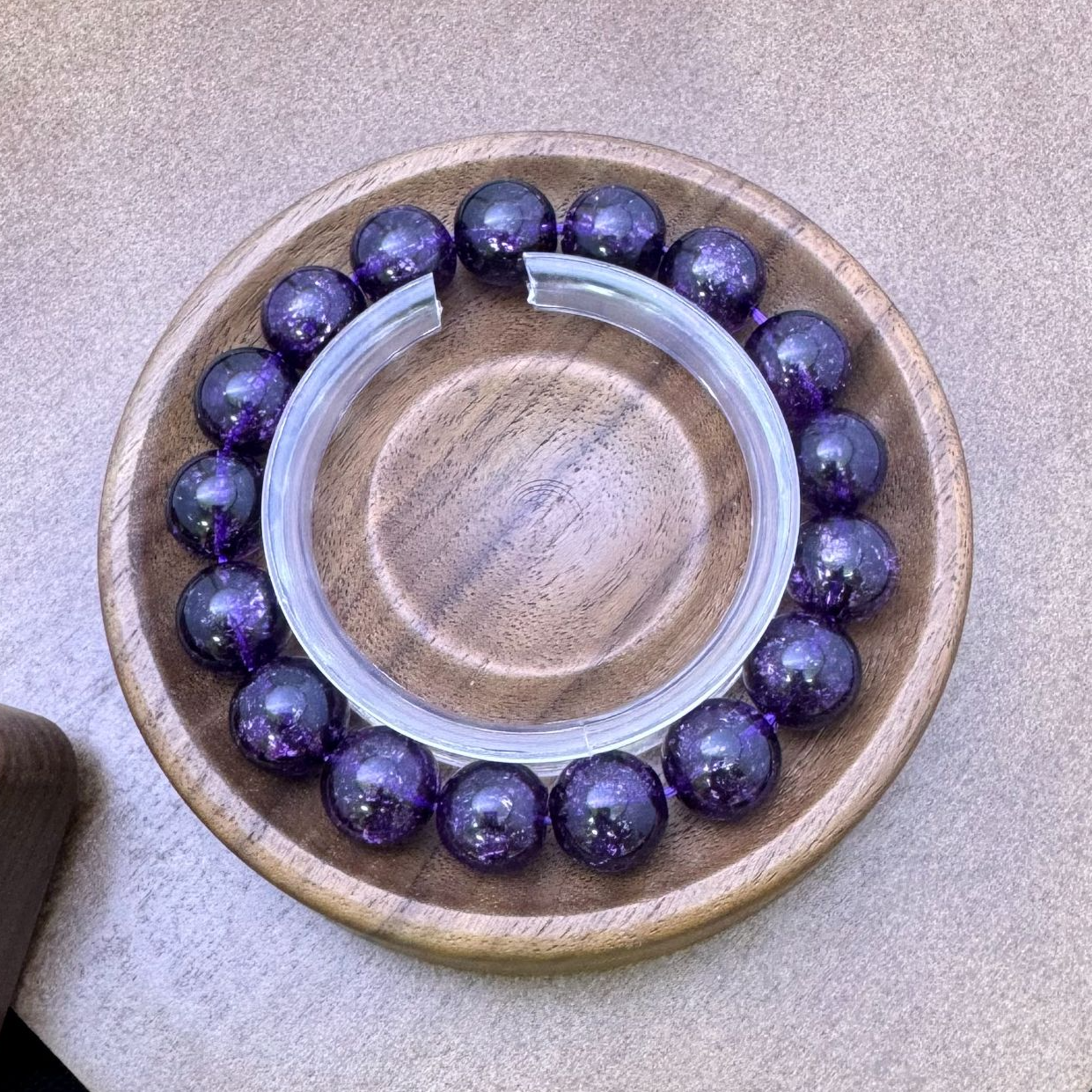 佳玺饰品 264 透紫 12mm手链 多样性发货