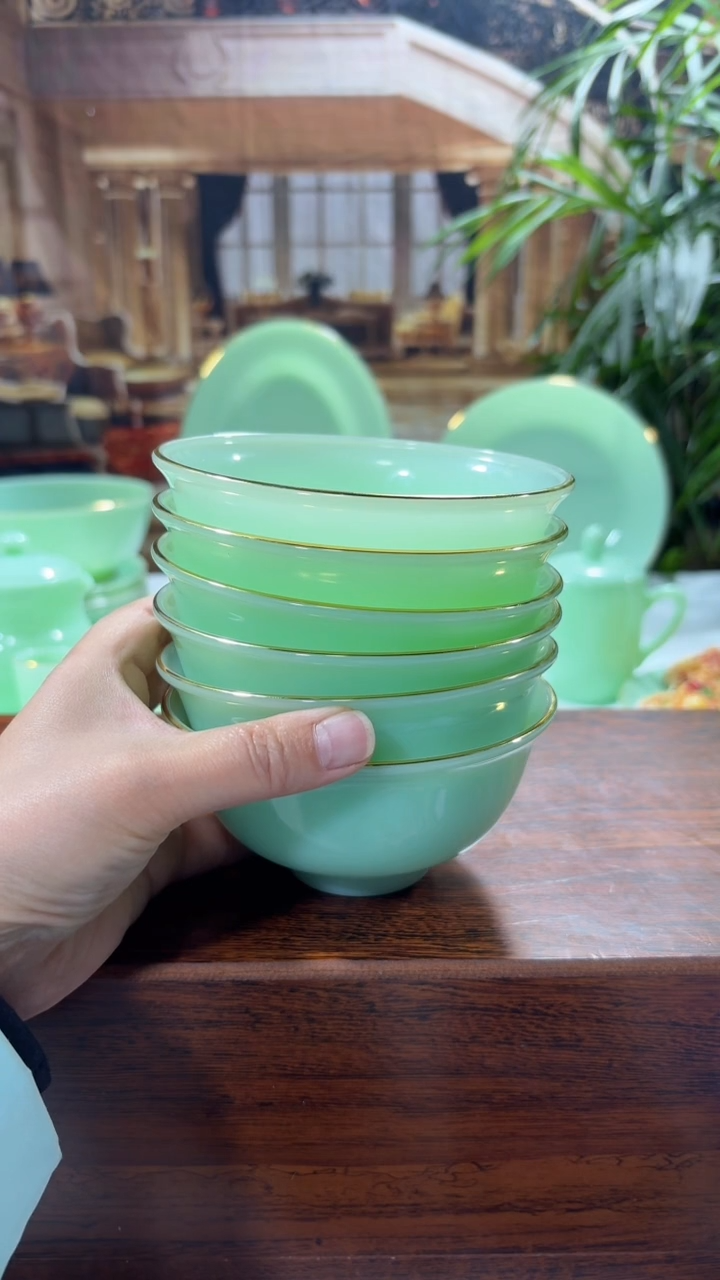 【闪购商品】... 4.5英寸玉瓷碗6个口径11.5厘米 