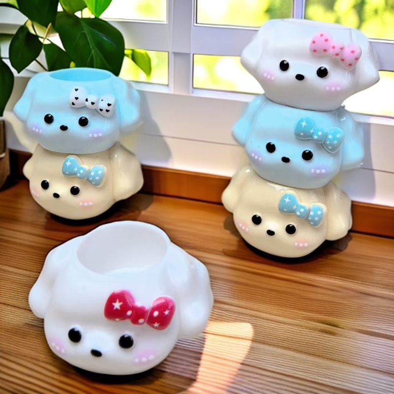 【十分创意-小狗比熊】树脂仿真配件玩具手工diy饰品创意卡通立体
