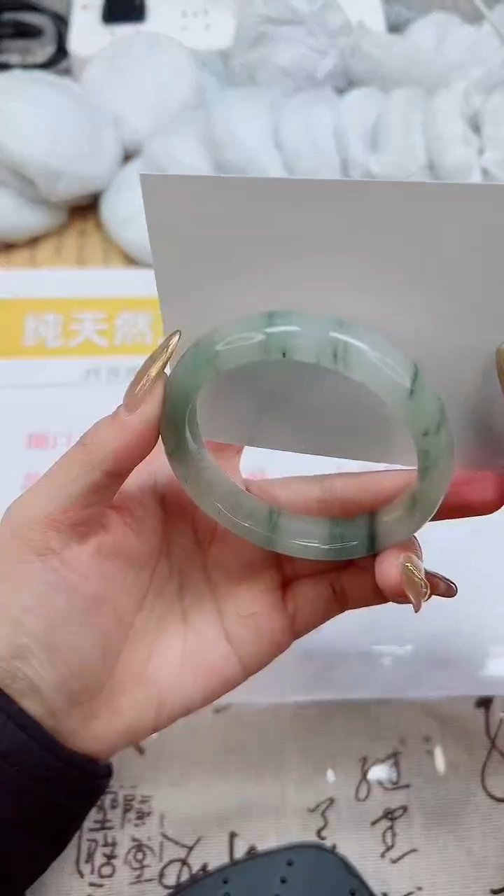 【闪购商品】石英质玉手镯未镶嵌K204-53.9