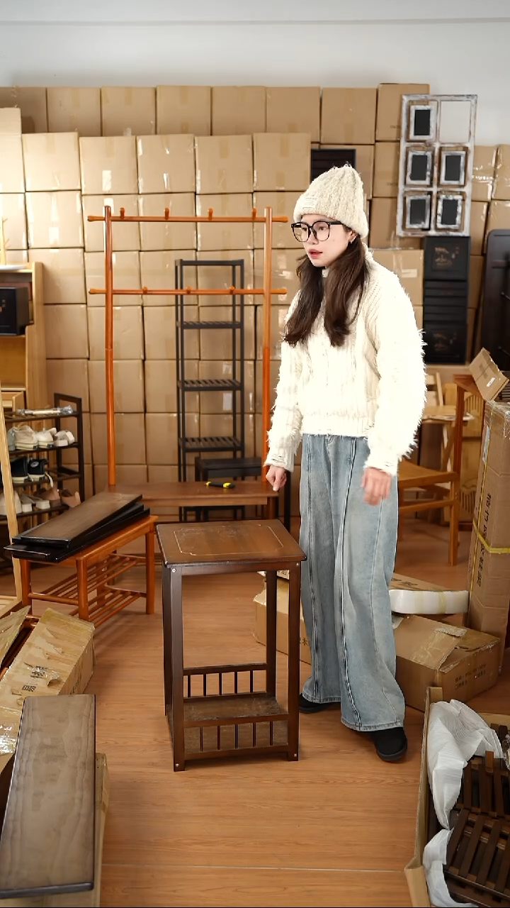 竹实木增高架长100 