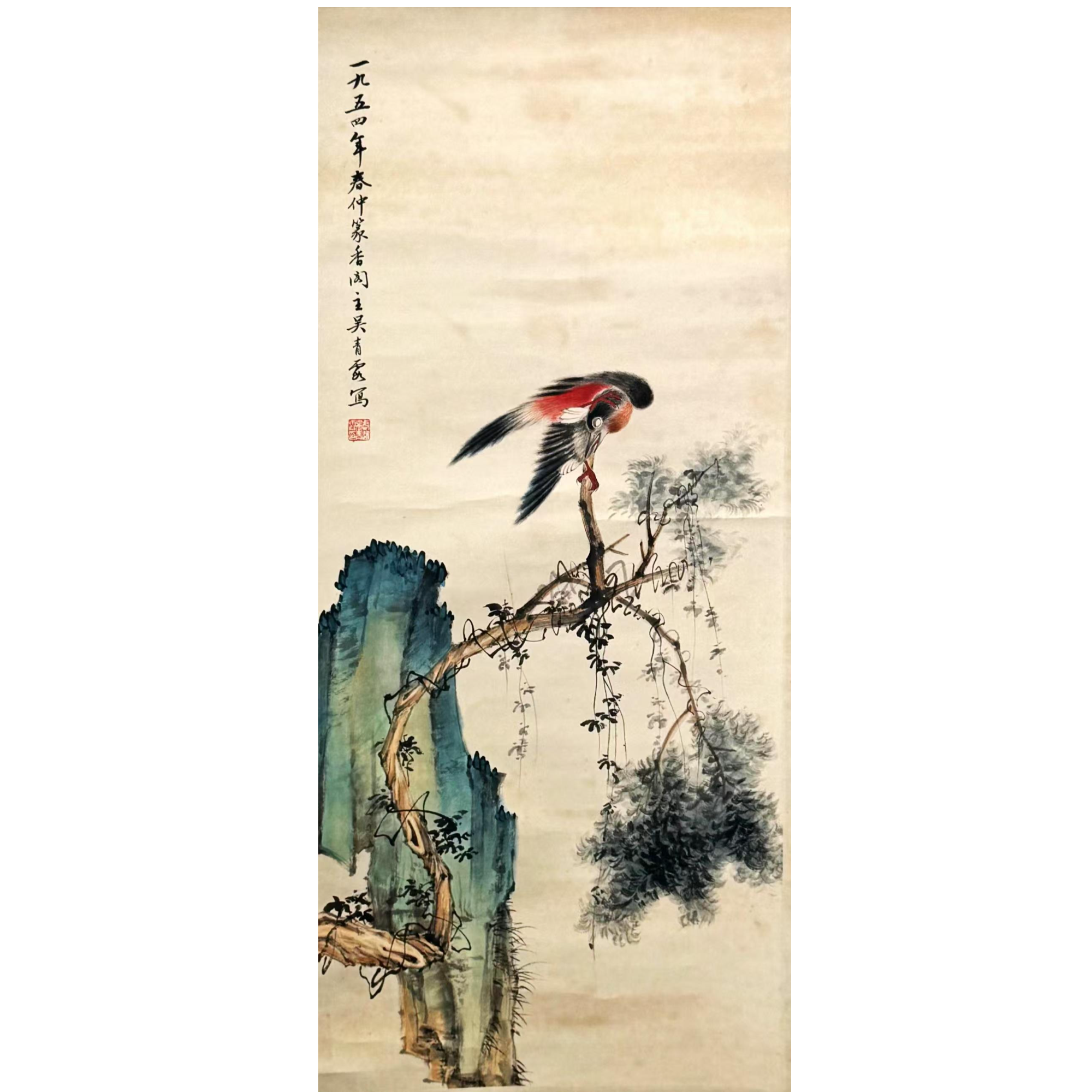 lot5 吴青霞 花鸟 立轴