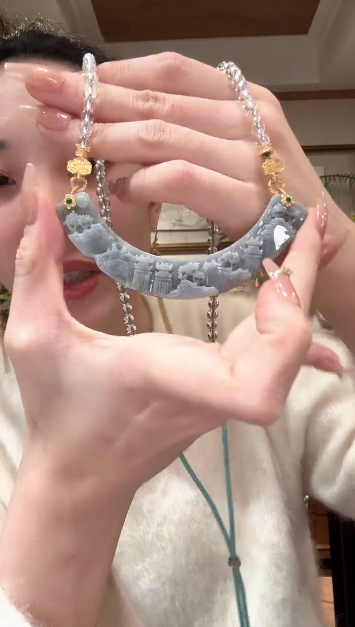 【闪购商品】翡翠颈饰未镶嵌国风