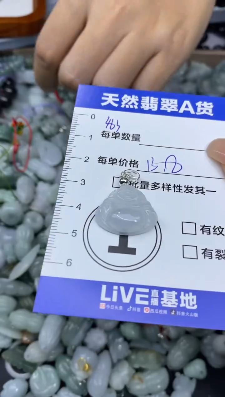 颈饰未镶嵌翡翠天然翡翠A货批量多样性发一件