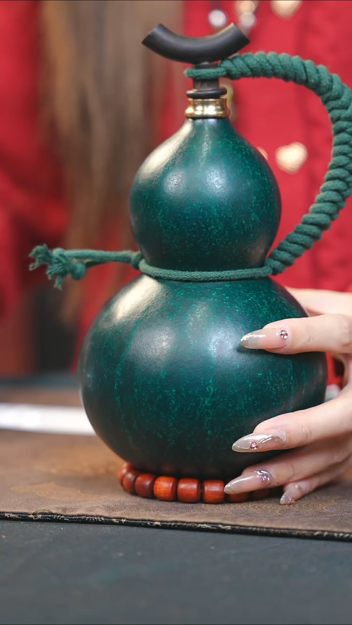 【闪购商品】WX183大漆酒葫芦不包手串及旋转底座