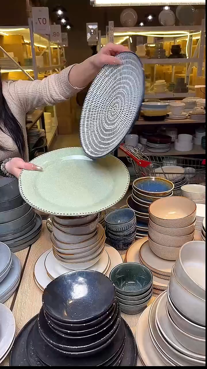 瓷94外贸尾货窑变釉下彩默外微瑕