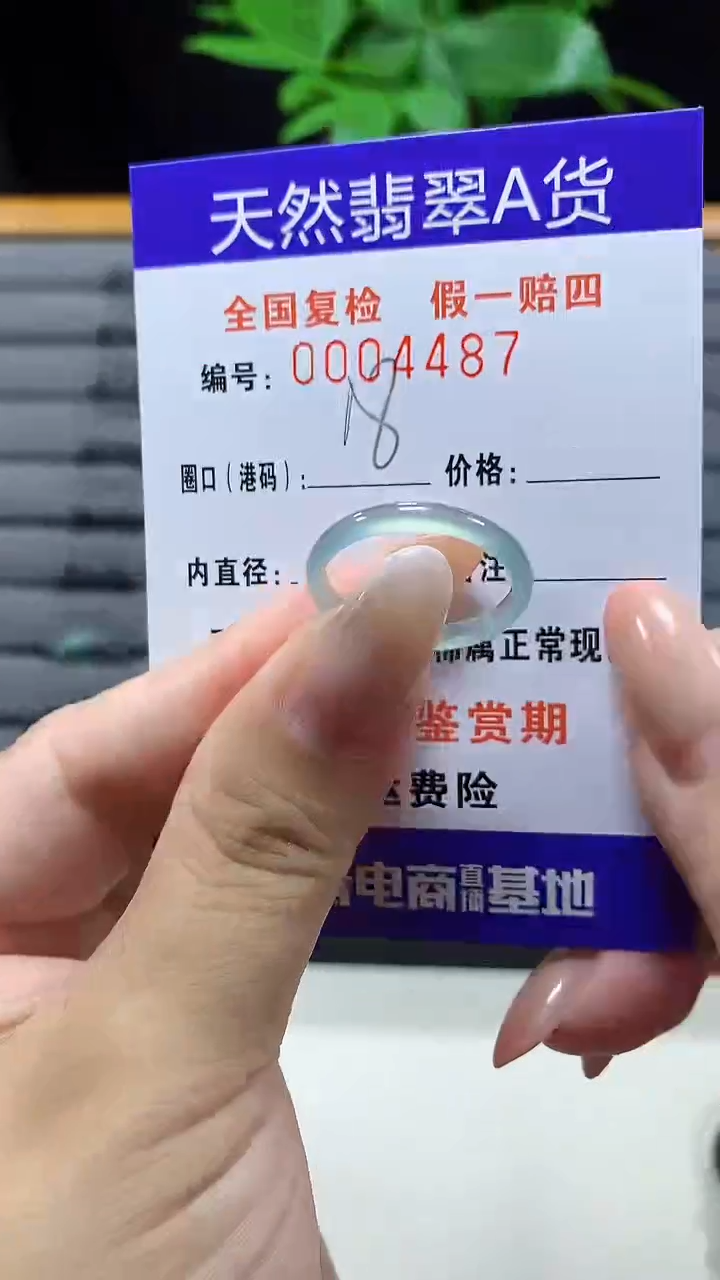 未镶嵌戒指翡翠4487天然翡翠A货
