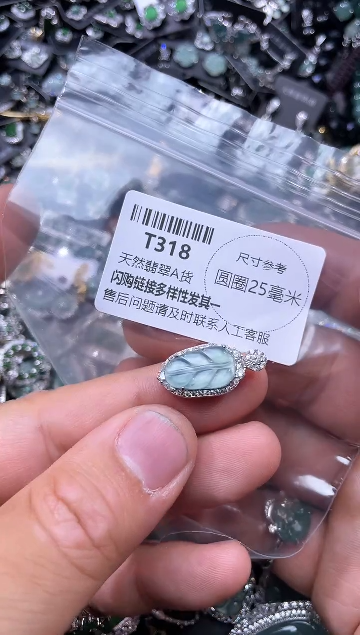 【闪购商品】翡翠颈饰未镶嵌T318吊坠
