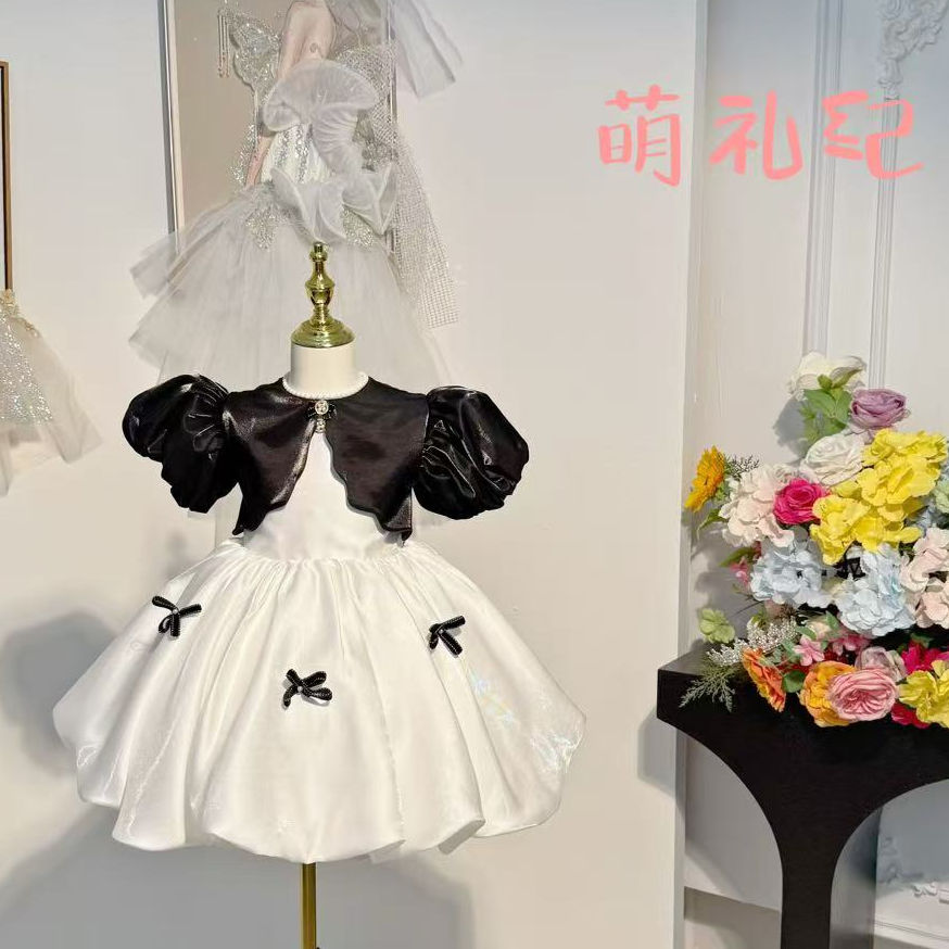 「泡泡鱼」女礼服晚礼服洋气礼服童装极简风公主裙公主女童蓬蓬纱