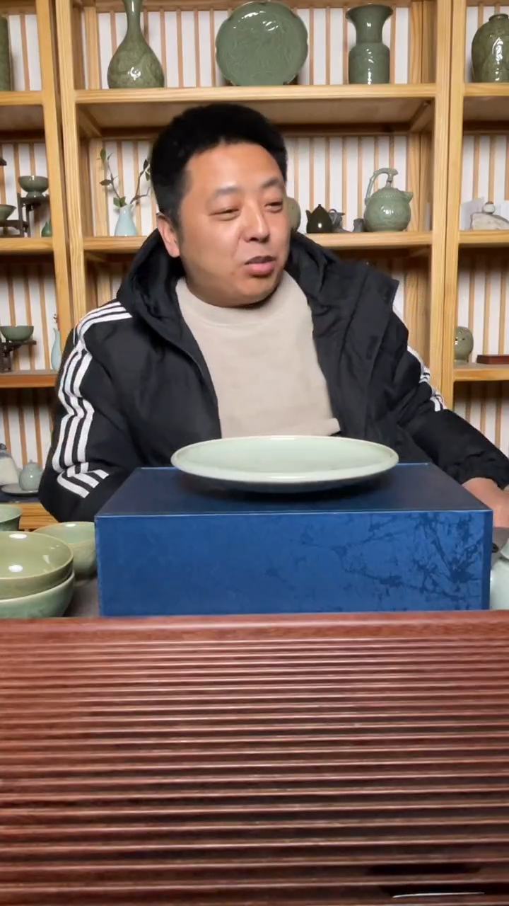 【闪购商品】摆件耀州窑月白釉壶承微瑕