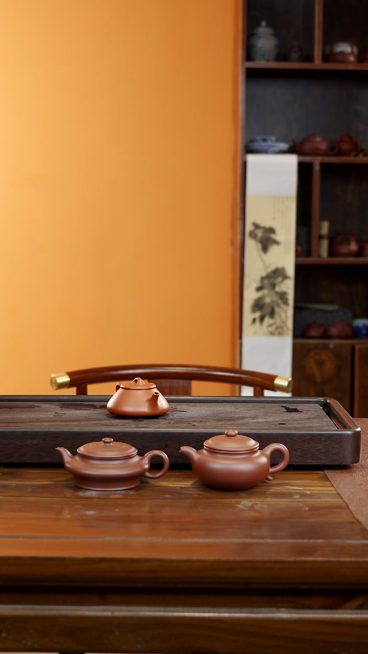 【闪购商品】紫砂茶壶半手精工红降坡任瓢