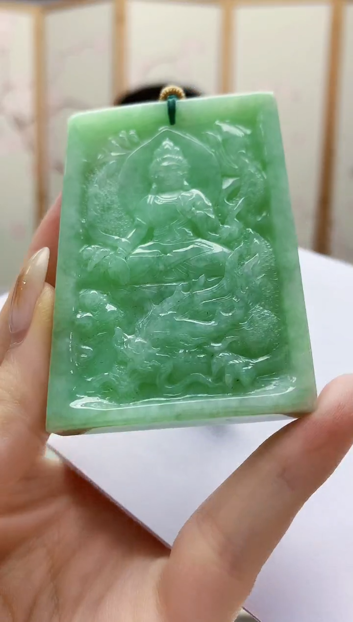 未镶嵌定制翡翠4852jw-毛货挂件52