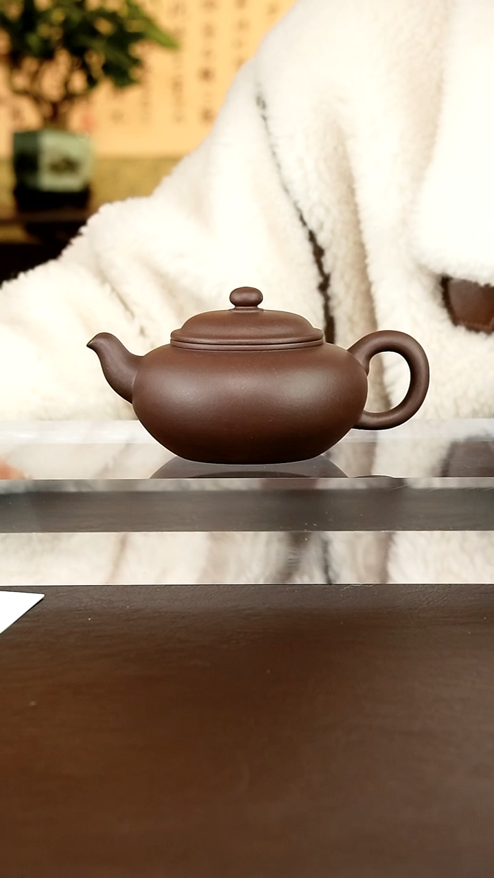 茶壶紫砂金***伽底槽青350毫升微瑕