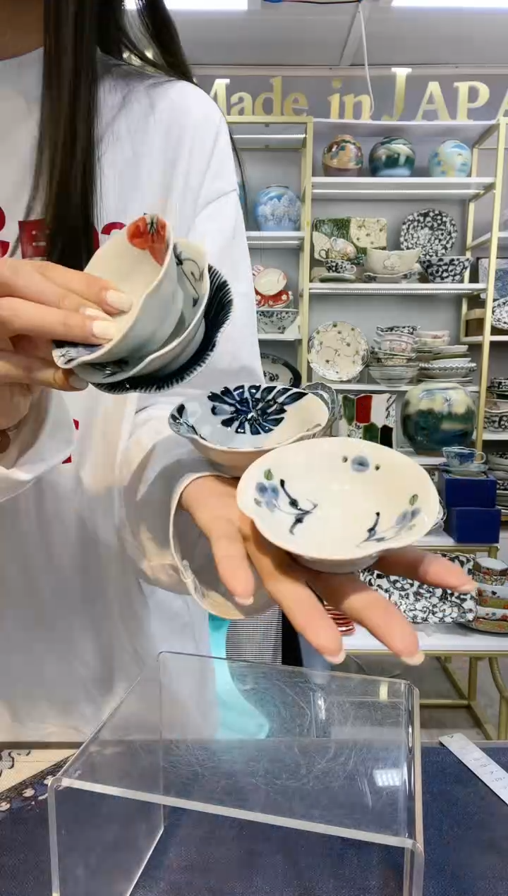 瓷一诚陶苑手绘蘸料钵8.5cm5件套