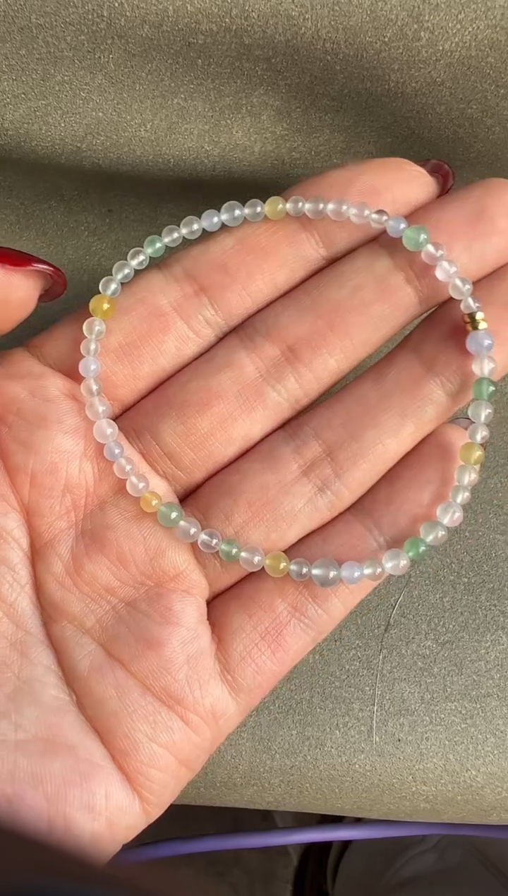 未镶嵌手串翡翠泡***?翡翠手串