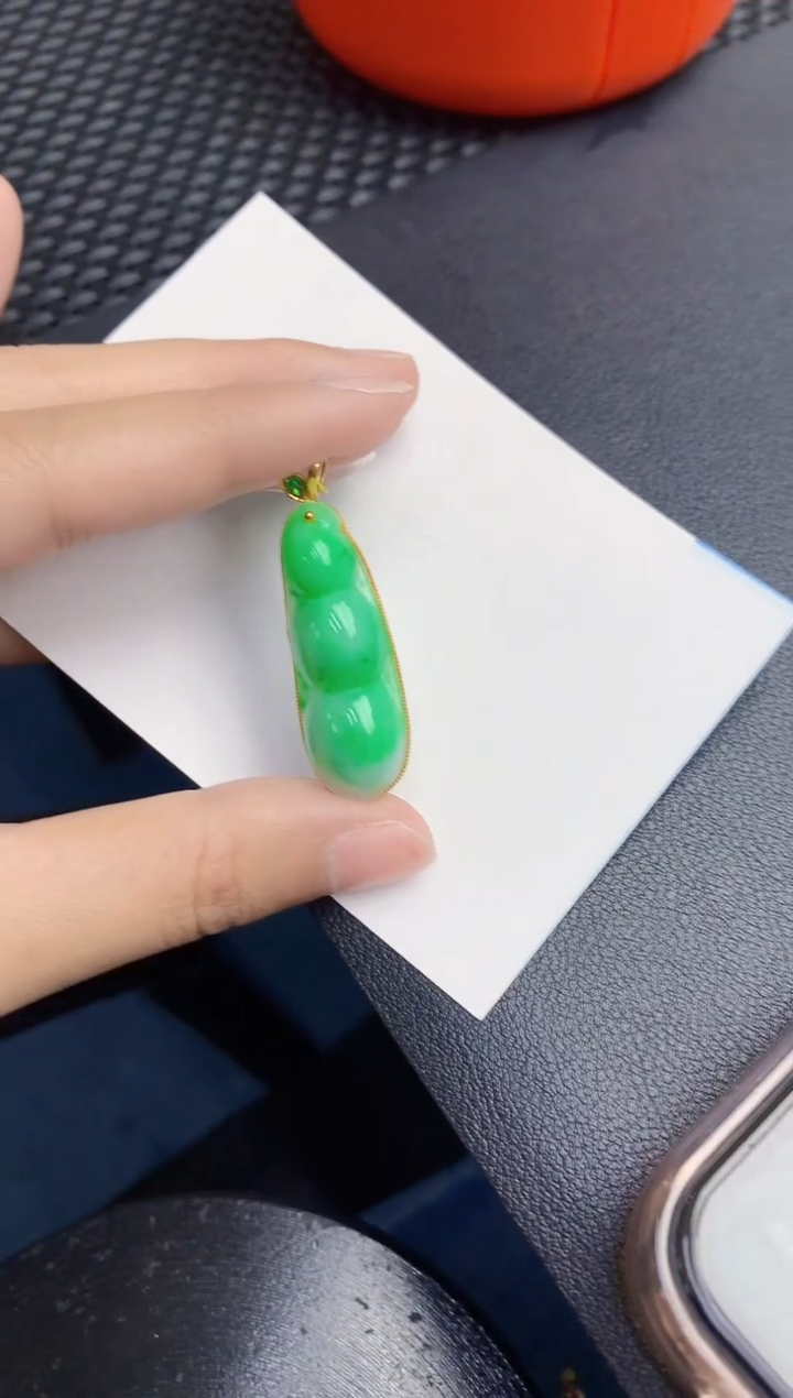 【闪购商品】翡翠颈饰18K金镶嵌000000000