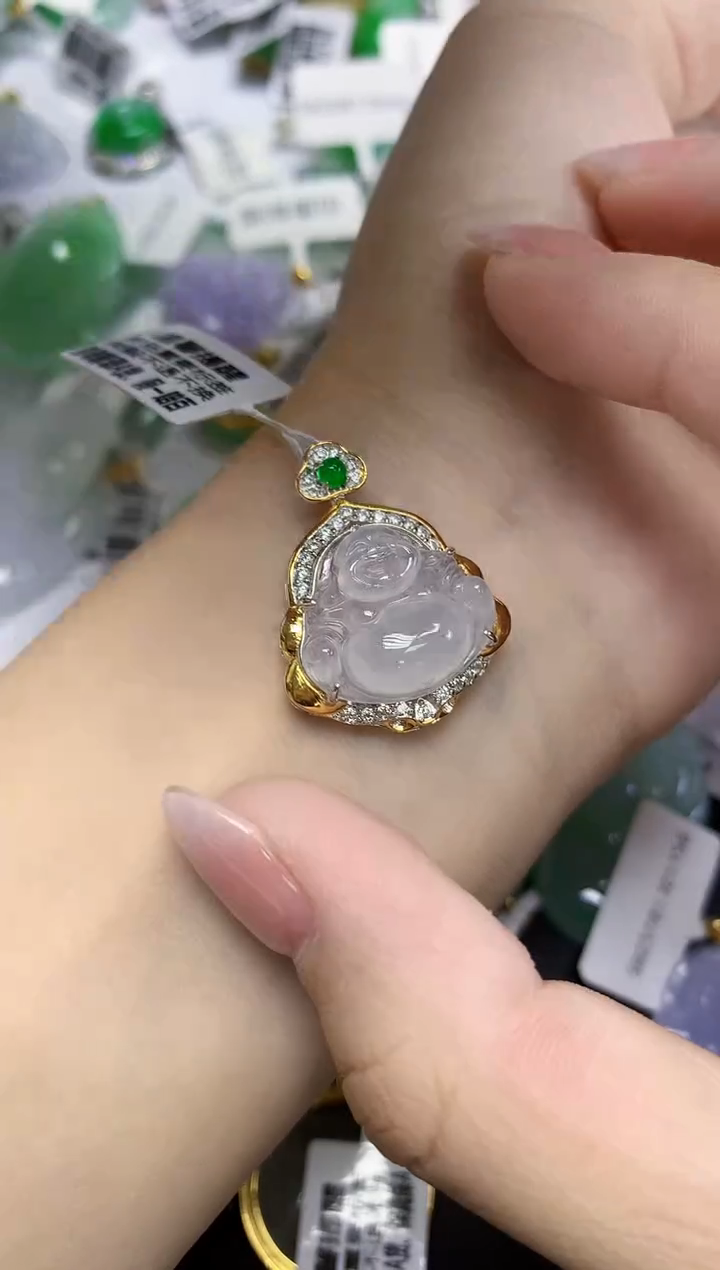 颈饰未镶嵌翡翠天然缅甸翡翠A货多样性发一件