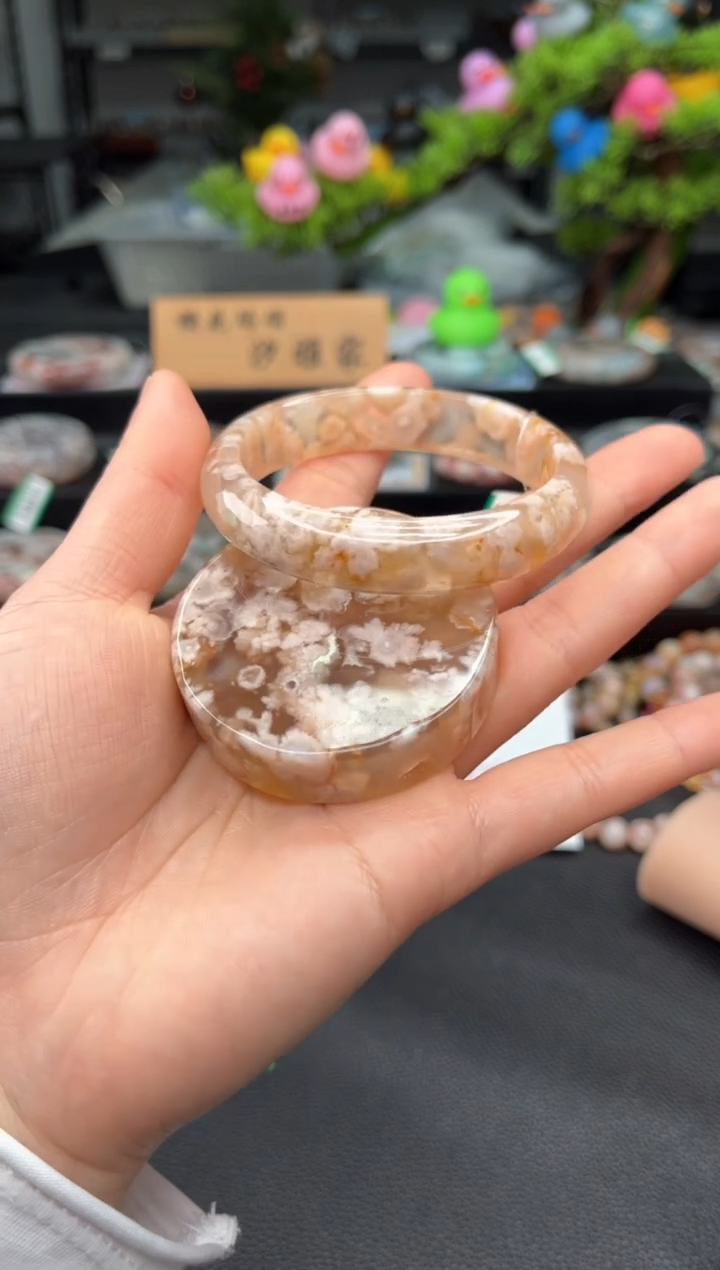 石英质玉未镶嵌手镯57圈口 （赠品镯心）6658303