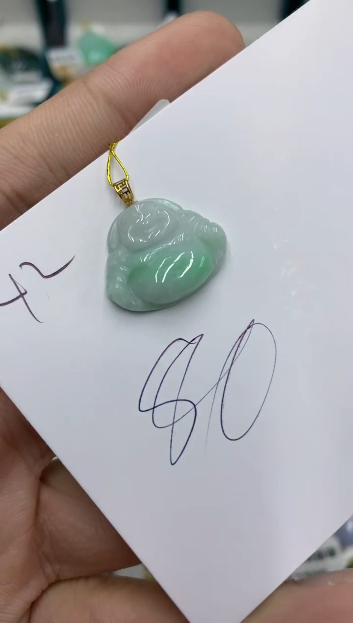 【闪购商品】翡翠颈饰18K金镶嵌翡翠