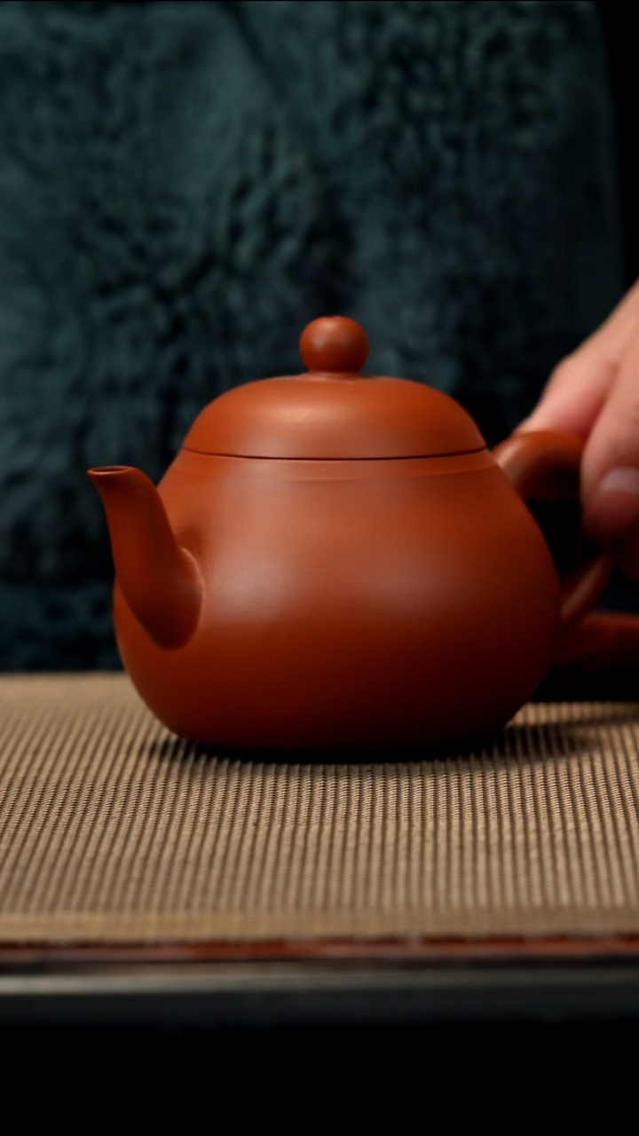 紫砂茶盏朱泥点汤高梨150CC