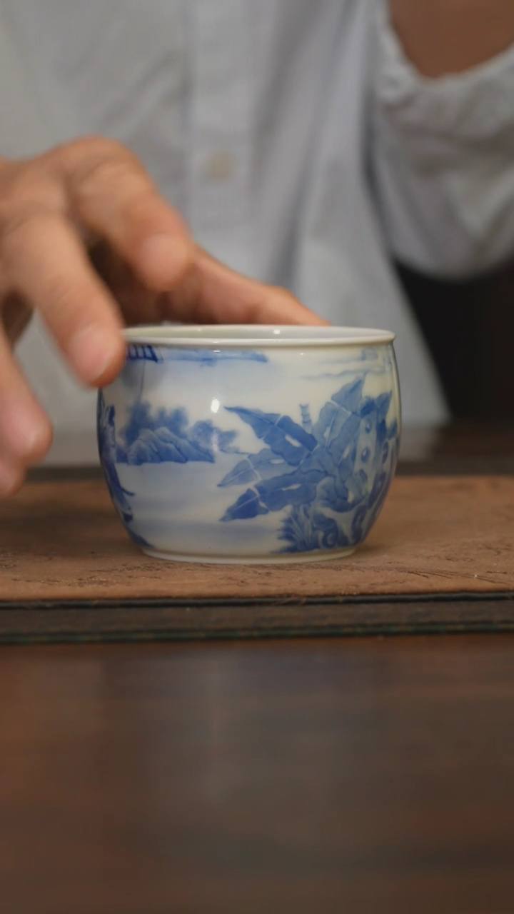 杯柴窑青花破价福利