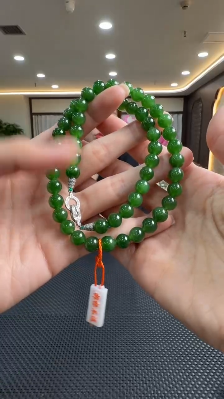 颈饰未镶嵌和田玉项链7-8（多样性发一）